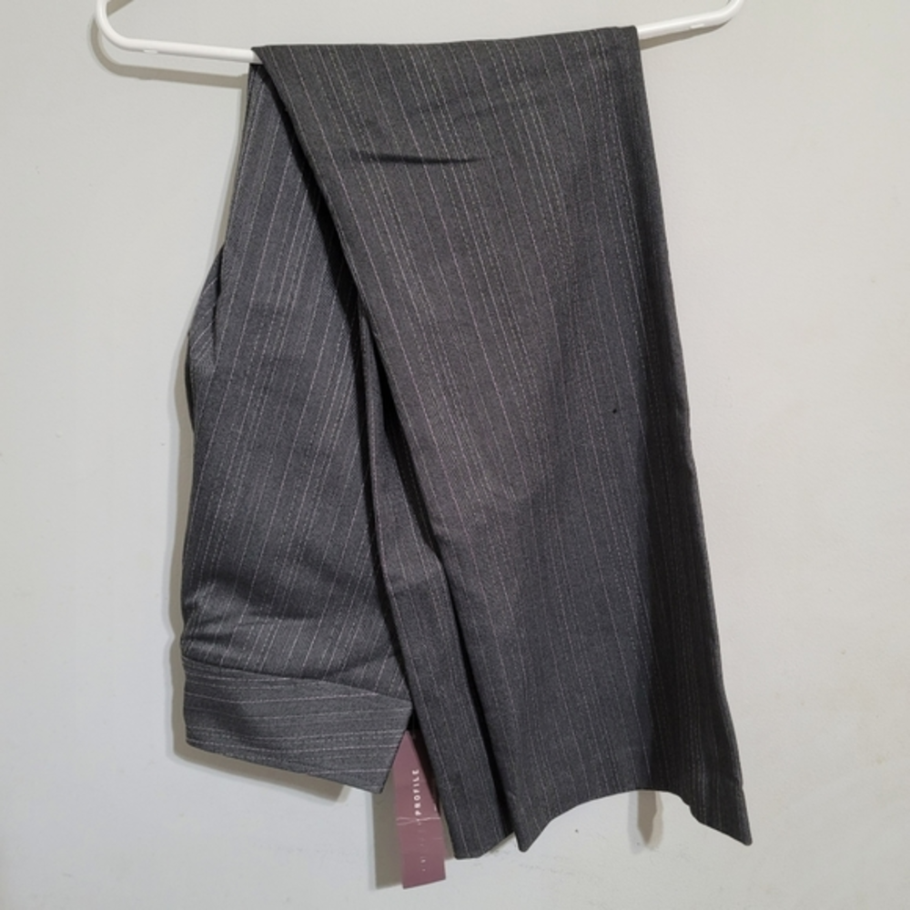 Chaiken Women's Pants ,‎ Size 6 , NWT Gray Stripes Wide Leg Dress Office Career.